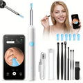 Visual Ear Pick Set 7-Piece Earwax Removal Tool with Camera and Light ¨C Ear Pick Covers Included, Compatible with All Smartphones, Safe Home Ear Cleaning Kit for Adults