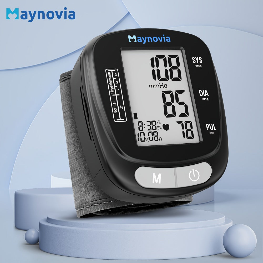 Blood Pressure Monitor Wrist Cuff with Oximeter Fingertip ¨C Digital BP Machine Home Use, 120 Memory, Portable Case & Battery Included, Fully Automatic Hypertension Tracker