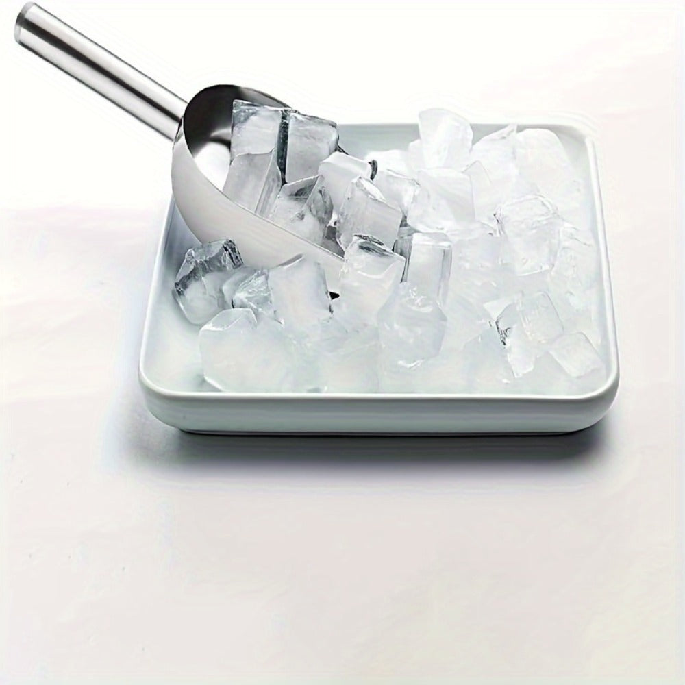 Stainless Steel Ice Spoon Set 4pcs 3oz Versatile Serving Spoon for Ice, Sugar, Beans & Rice ¨C Kitchen Bar Tool for Parties, Weddings & Pet Food