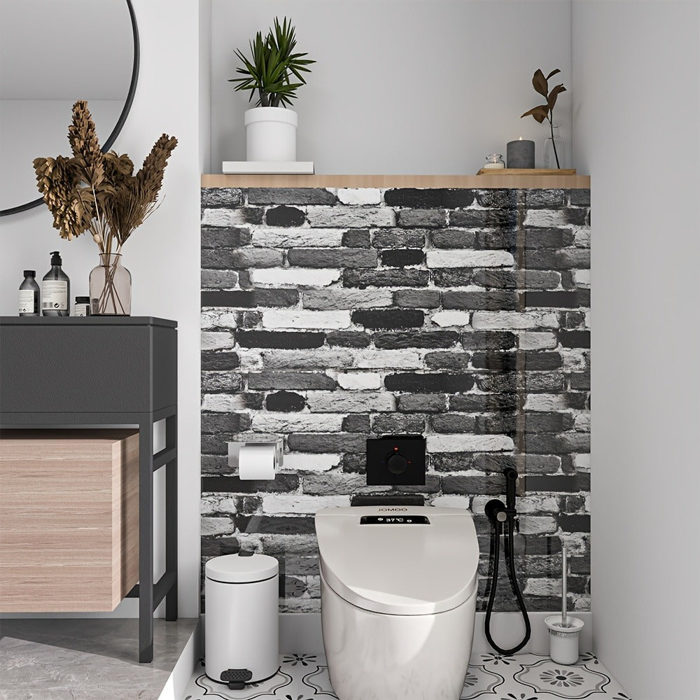 Marble Floor & Wall Decals 40-Pack Self-Adhesive Waterproof Removable Vinyl Sheets ¨C Luxury Marble Pattern Tile Stickers for Bathroom, Kitchen & Living Room