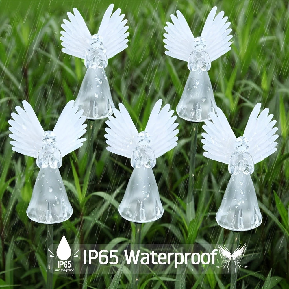 Solar Angel Lights Outdoor Decor ¨C Color Changing LED Garden Stakes, Solar Powered Memorial Angel Figurines for Yard, Lawn, Pathway, Grave & Cemetery ¨C 2 or 4 Pack Garden Gift