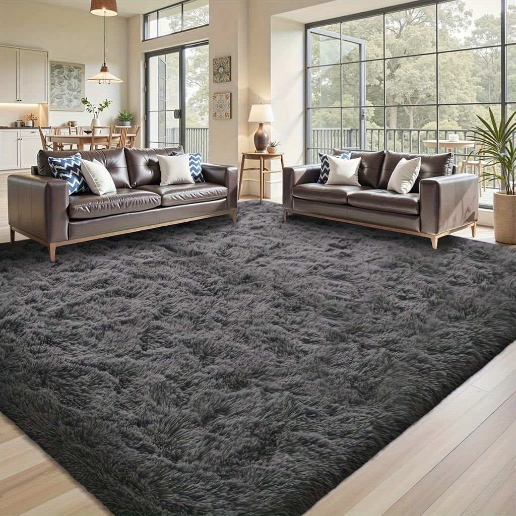 Shaggy Area Rug Soft Plush Fuzzy Carpet Non-Slip Tie-Dye Design for Bedroom Living Room Nursery Dorm ¡ª Pet Friendly Machine Washable Multiple Sizes & Colors