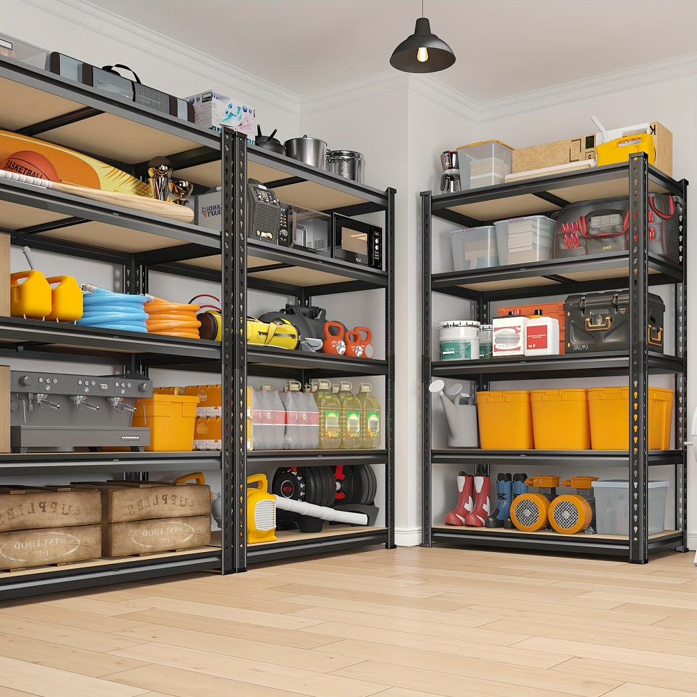 Heavy Duty Garage Shelving Unit 5-Tier Metal Storage Shelf ¨C 2000/2500 LBS Capacity Adjustable Steel Shelves for Garage, Basement & Warehouse | 60¡±/72¡± H Utility Rack for Kitchen, Pantry & Workshop