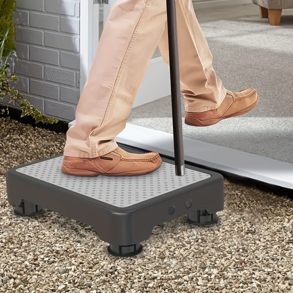 Step Stool Anti-Slip Heavy Duty ¨C Portable Mobile Stepping Stool with Textured Non-Slip Surface & Sturdy Base | Indoor Outdoor Use for Elderly, Bathroom, Toilet, Stairs & Standing Assistance