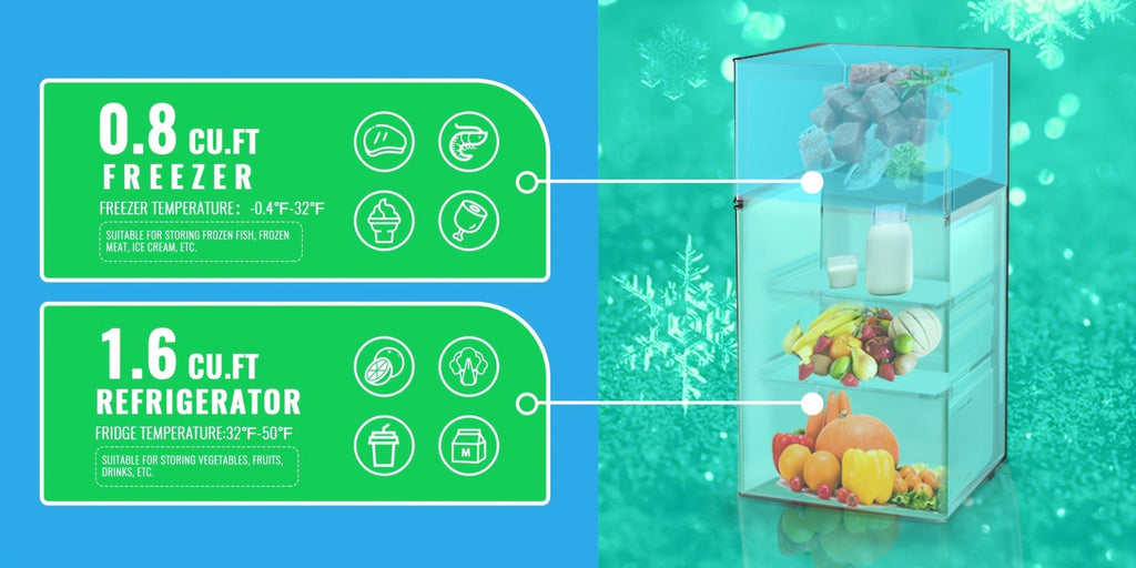 Compact Refrigerator, 3.2 Cu Ft Single Door Mini Fridge with 4-Layer Storage, Removable Shelves, Crisper Drawer & Adjustable Temperature ¨C Quiet Energy-Efficient Small Fridge for Dorm, Office, Apartment and Bedroom