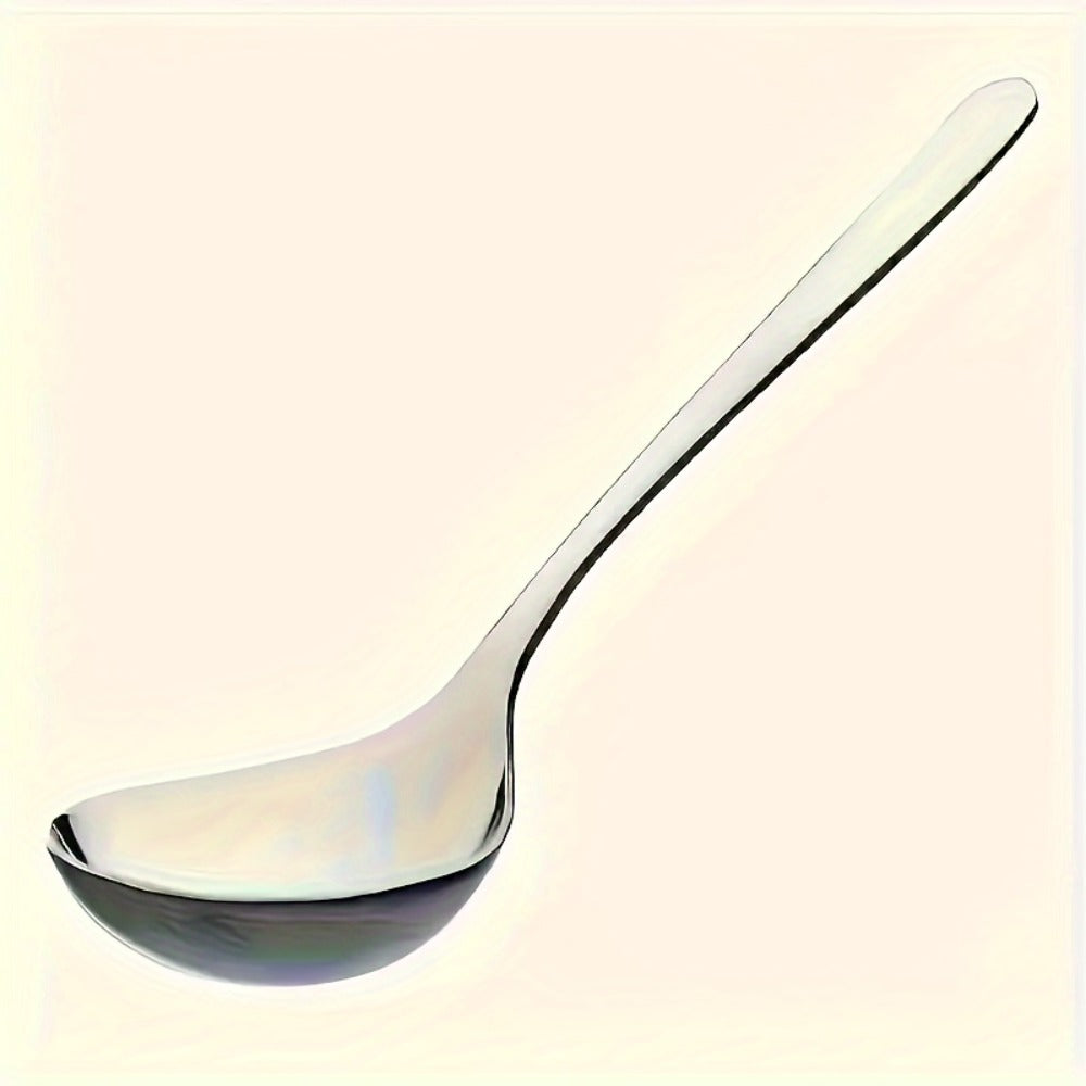 304 Stainless Steel Long Handle Soup Spoons Set | Hot Pot Spoon for Soup Porridge Restaurant Kitchen