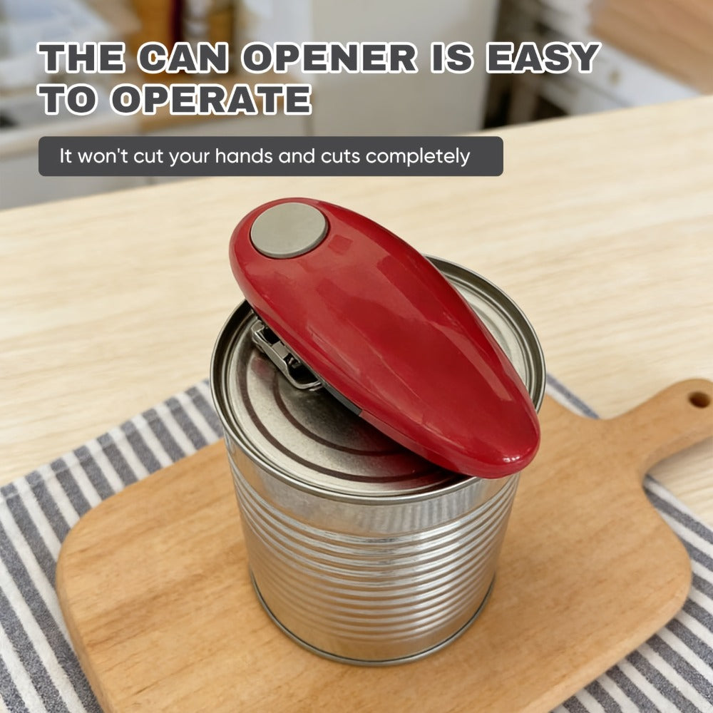 Electric Can Opener One Touch Automatic - Hands Free for Seniors & Arthritis, Kitchen & Camping Gift
