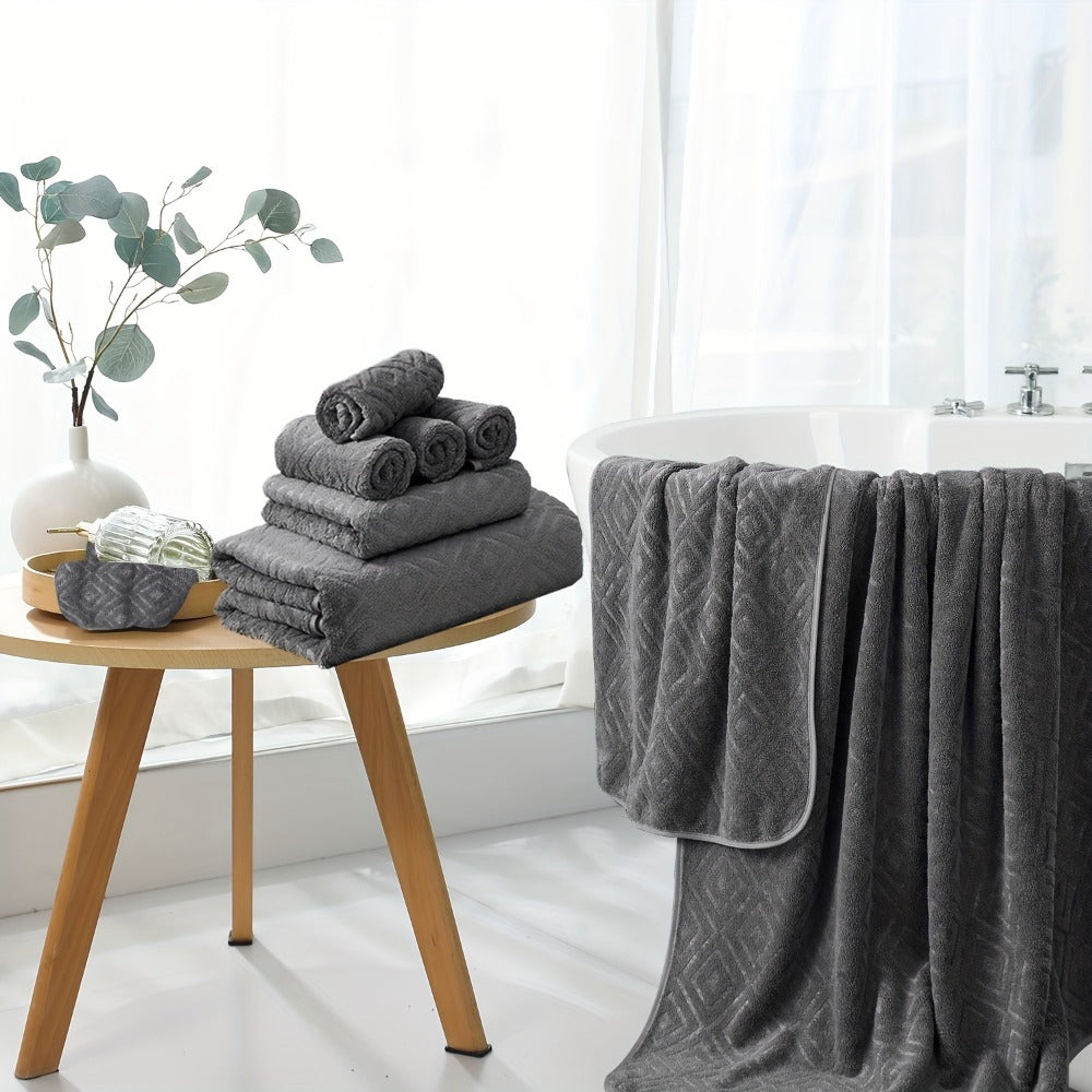 700GSM Bath Towel Set 8 Piece Extra Large Ultra Soft Thick - Highly Absorbent Quick Dry | 2 Oversized Bath Towels 2 Hand Towels 4 Washcloths | 16 Colors | Bathroom Hotel Gym Spa Adult Gift Set