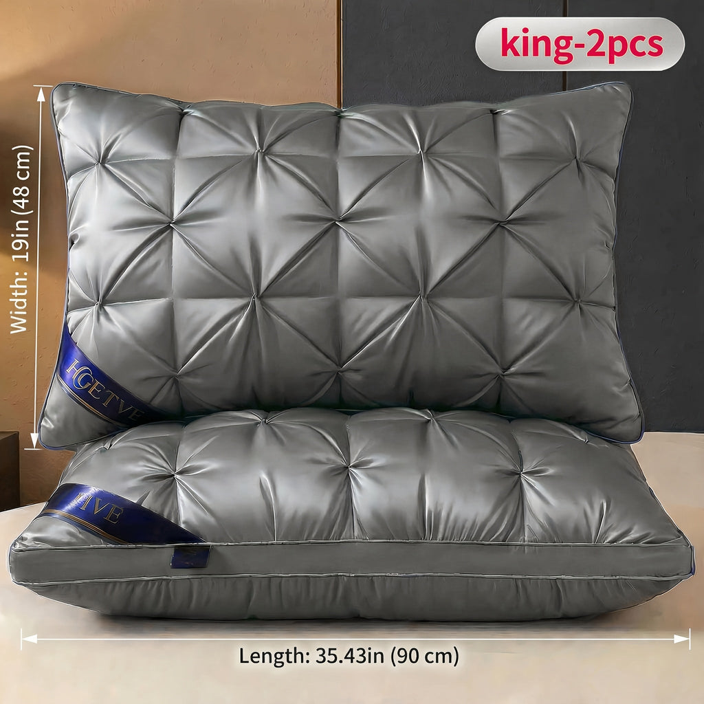 Pillows 2 Pack Queen King Size ¨C Luxury Hotel Quality Deep Sleep Neck Support Pillow High Fluffiness Soft Breathable Fabric All Season Bed Pillow Set