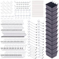 Pegboard Hooks Organizer Kit 278pcs with Bins ¨C 1/8 & 1/4 Inch Peg Board Hook Assortment for Garage Wall Tool Storage | Hanging Storage Accessories for Workshop, Craft Room & Home Organization