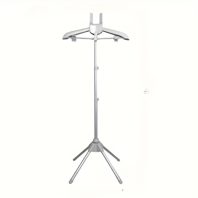 Clothes Drying Rack Foldable Height Adjustable Telescopic Ironing Rack, Aluminum Alloy Garment Rack with 360¡ã Rotating Arm, Multi-Layer Hanging Drying Stand, Space-Saving Laundry Rack for Home Bedroom