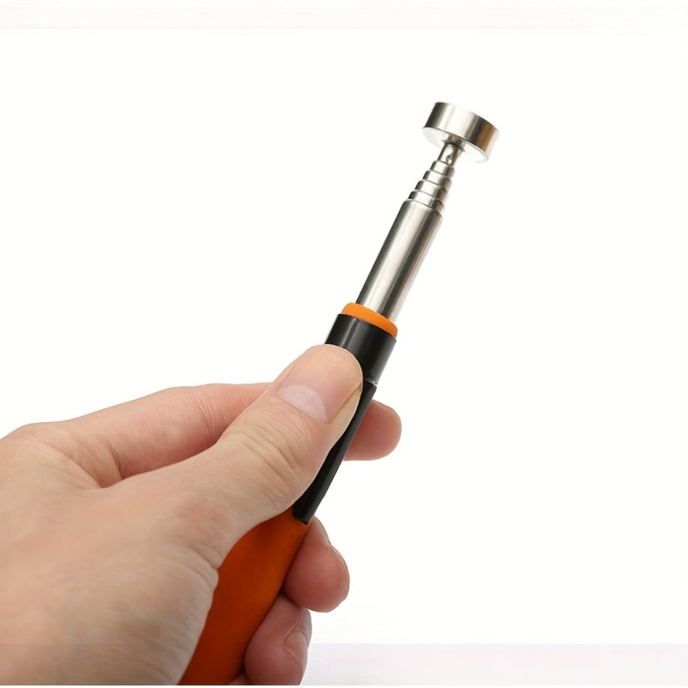 Magnetic Pickup Tool 8 lb Extendable Stainless Steel Rod Ergonomic Grip Retrieval Tool for Nails Screws Metal Parts DIY Workshop Construction