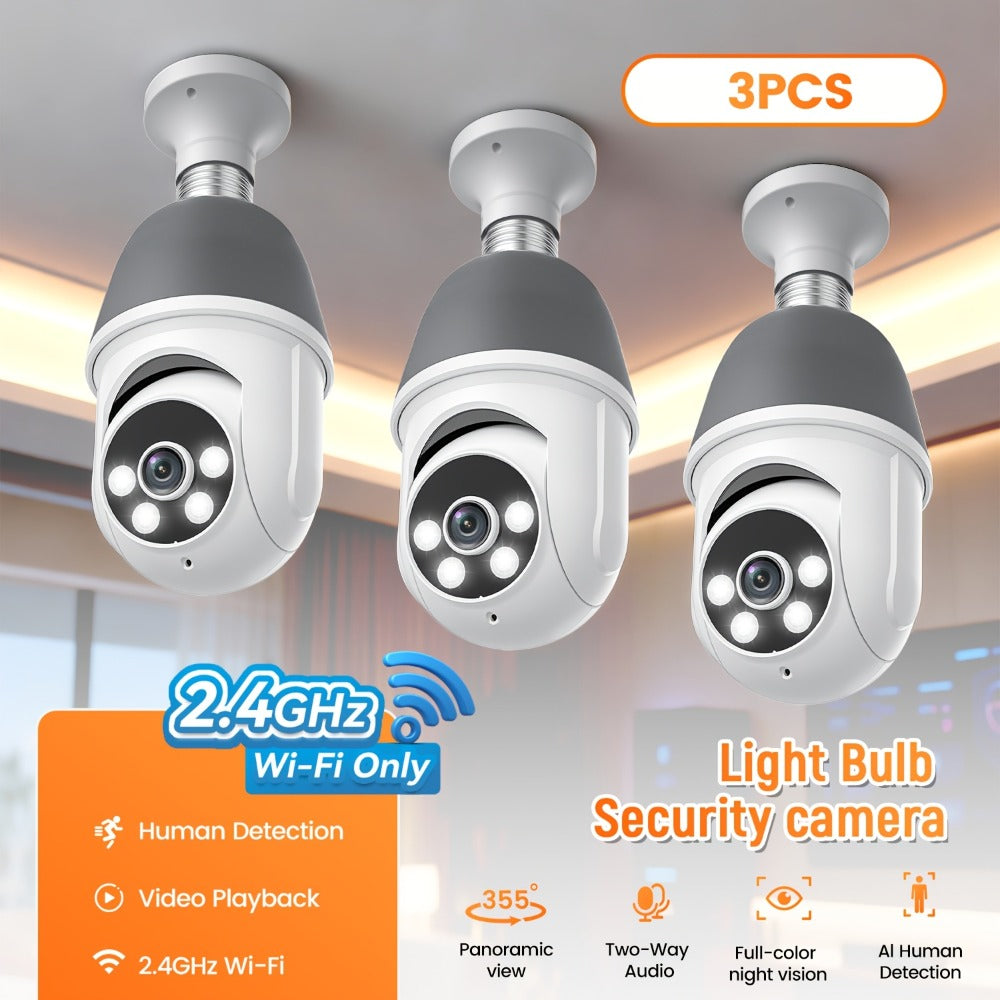 AI Auto Tracking Security Camera 360¡ã Panoramic 1920P | Infrared Night Vision Two-Way Audio 2.4GHz USB Charging | Wireless Indoor Surveillance Camera Human Motion Detection