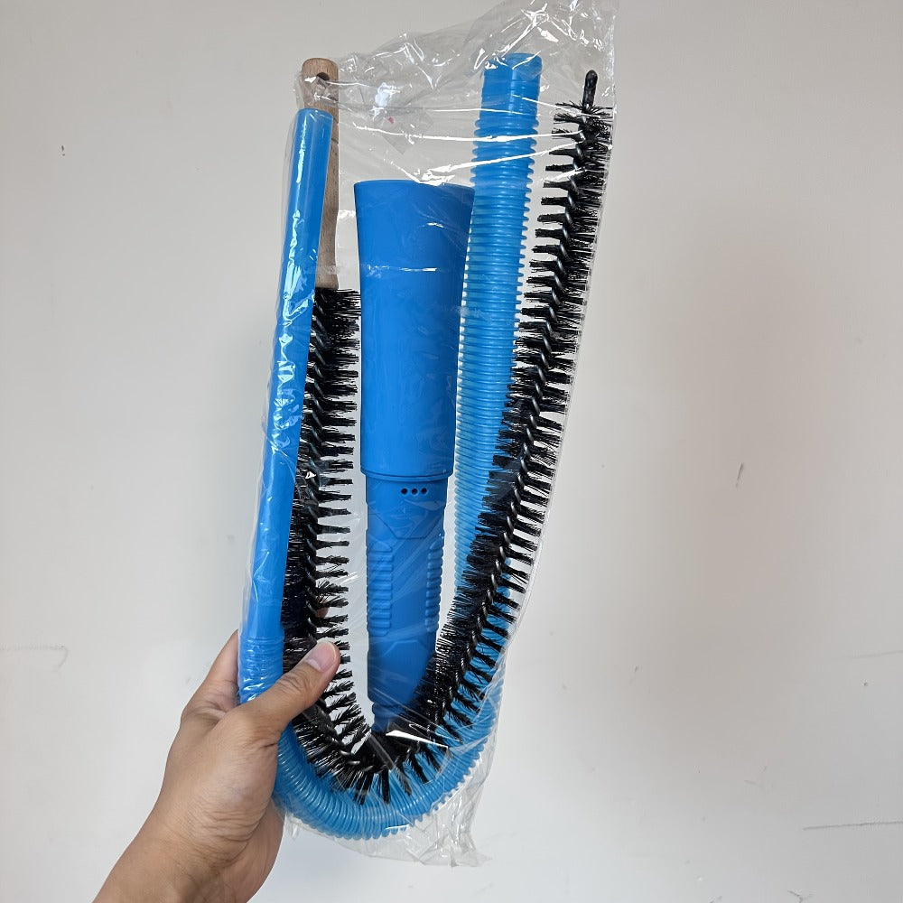 Dryer Vent Cleaning Kit with Flexible Lint Brush and Vacuum Hose Attachment Set for Dryer Duct Lint Trap Removal Home Safety