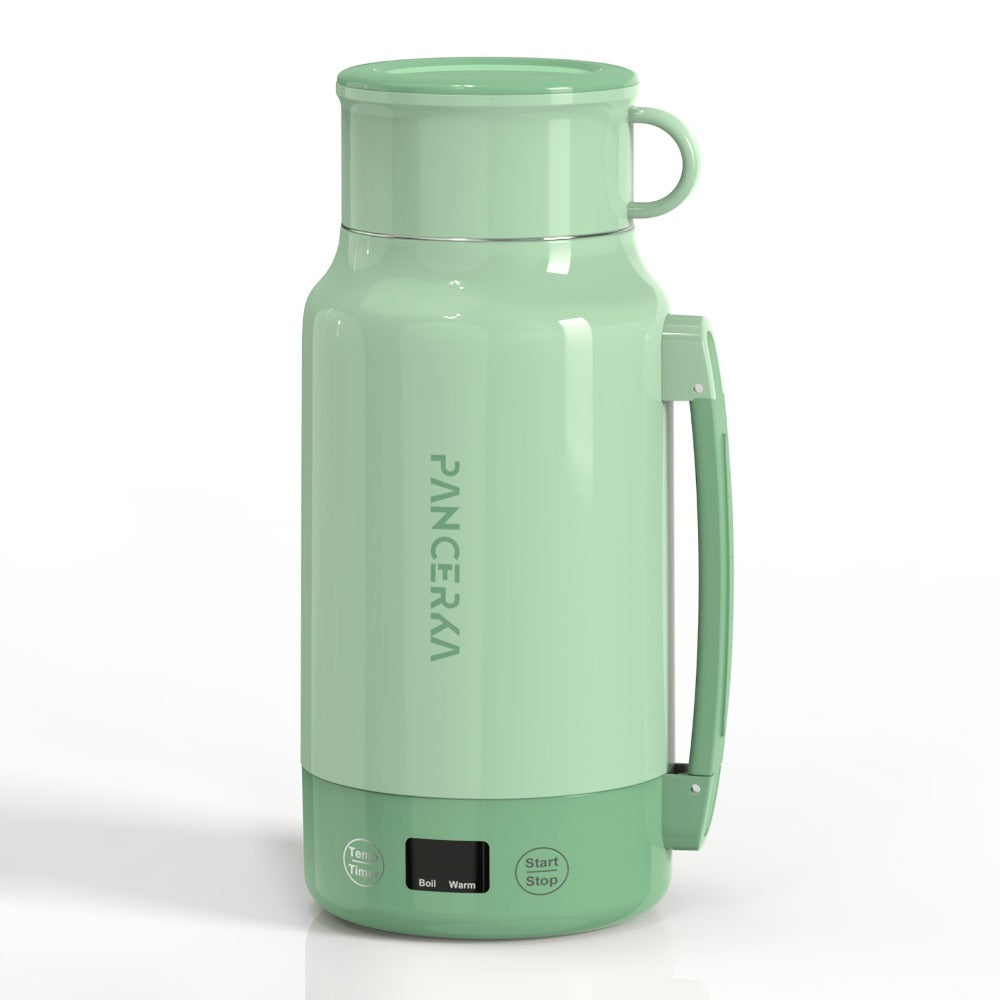 Portable Electric Kettle 400W ¨C 1L 33.8oz Fast Heating 304 Stainless Steel Kettle with Smart Temperature Control, Boil & Warm Functions, Safe & Easy to Clean, Perfect for Travel & Home ¨C Green, White
