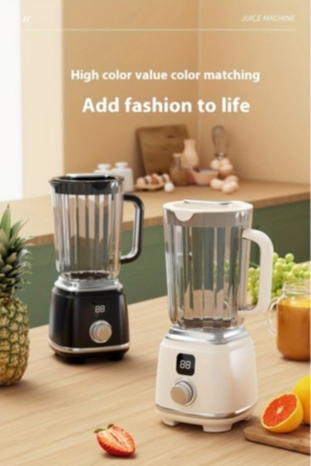 USB Rechargeable Portable Juicer Blender with Digital Display for Smoothies & Shakes | Home Office Travel