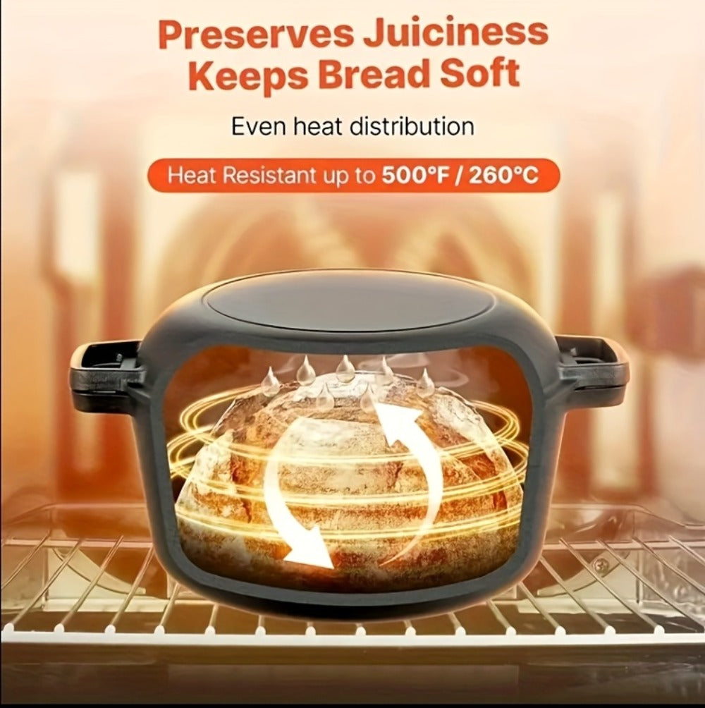 Cast Iron Dutch Oven Set 5.1QT & 7QT with Skillet Lid ¨C Pre-Seasoned 2-in-1 Cookware for Stovetop, Induction, Oven, Campfire & BBQ, Sourdough Bread Baking, Frying, Camping