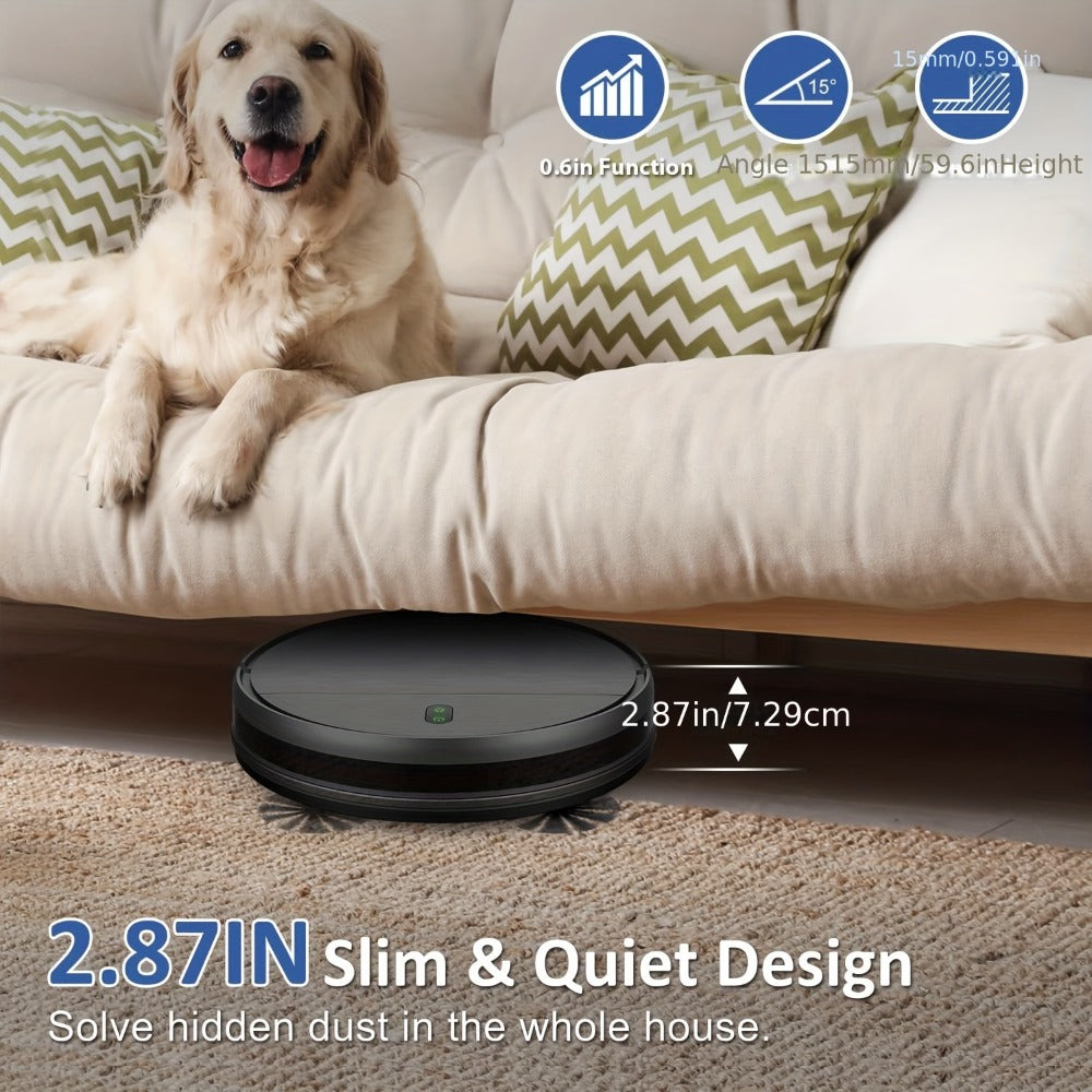 Robot Vacuum Cleaner 5000Pa 3-in-1 Sweep Vacuum Mop with Auto Charging App Voice Control Fixed-Point Cleaning Water Tank Dust Box Smart Home Floor Cleaner for Carpet Hard Floor Pet Hair