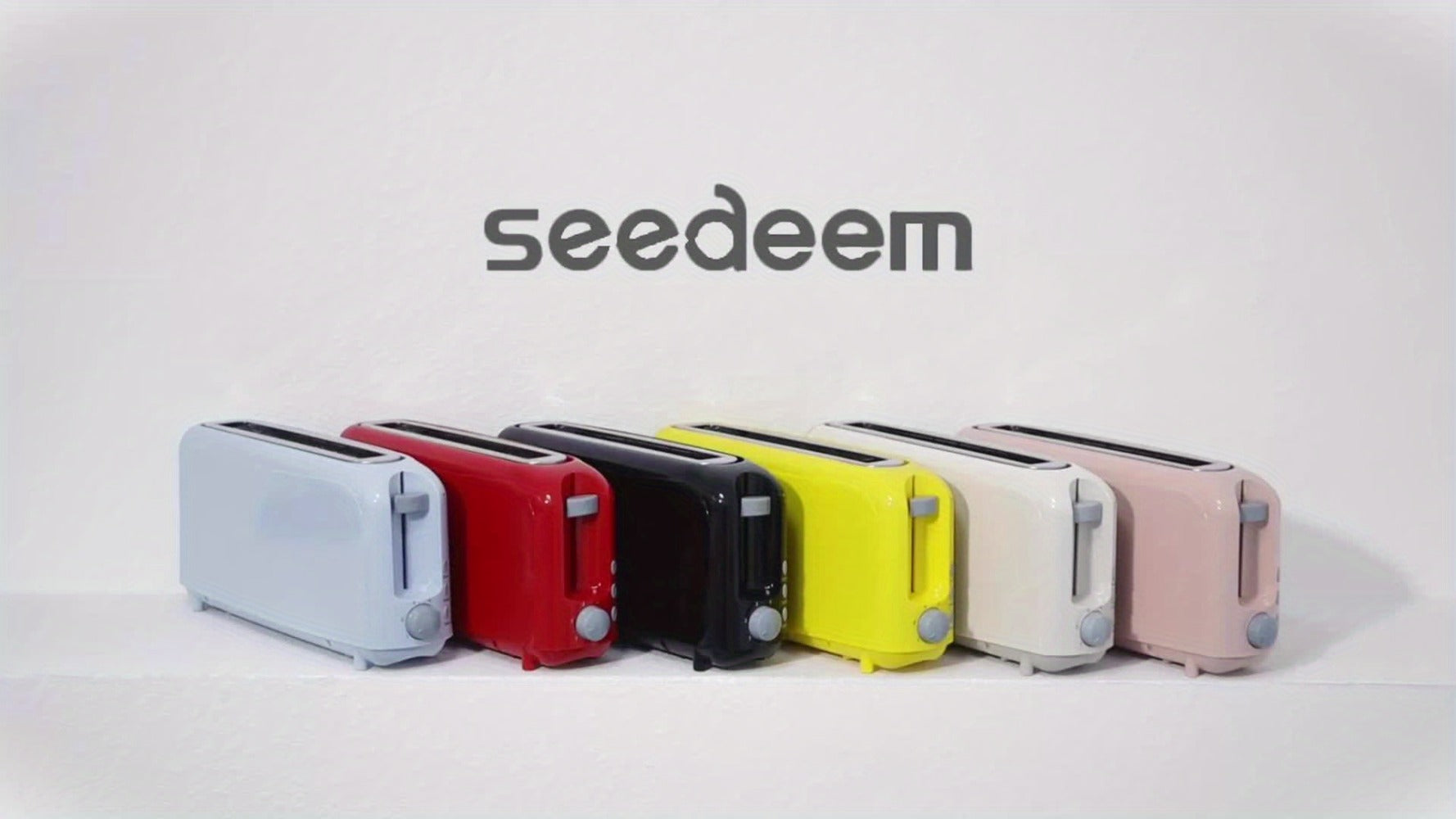 Slim Toaster 2-Slice Long Slot ¨C 1.45¡± Wide Slot, 6 Shade Settings, Cancel/Reheat/Defrost, 750W, Removable Crumb Tray | 6 Colors