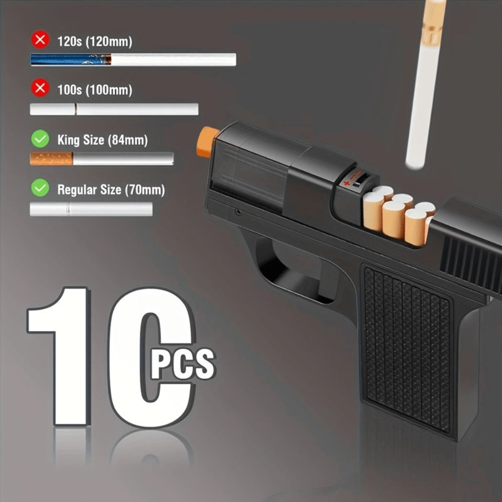 Blue Flame Torch Lighter with Adjustable Flame, Windproof Butane Cigar Lighter for BBQ Outdoor Survival Kitchen, Creative Cigarette Case Lighter with Gift Box Packaging ¨C Men's Gift (Butane Not Included)