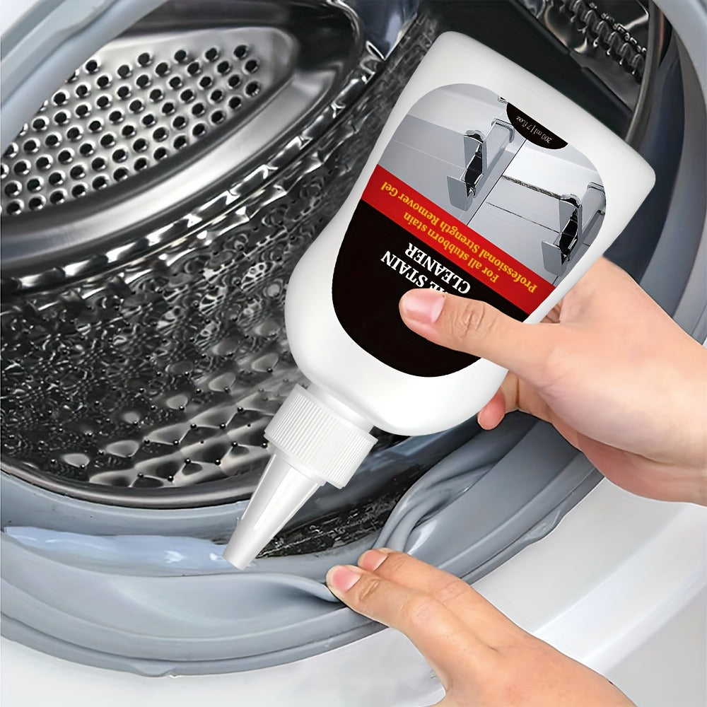 Black Stain Cleaner Gel 7 fl oz (200ml), Heavy Duty Cleaning Gel for Washing Machine, Refrigerator, Grout, Sink, Shower, Bathtub, Oven & Dishwasher ¨C Powerful Formula, Safe for Delicate Surfaces, No Harsh Fumes