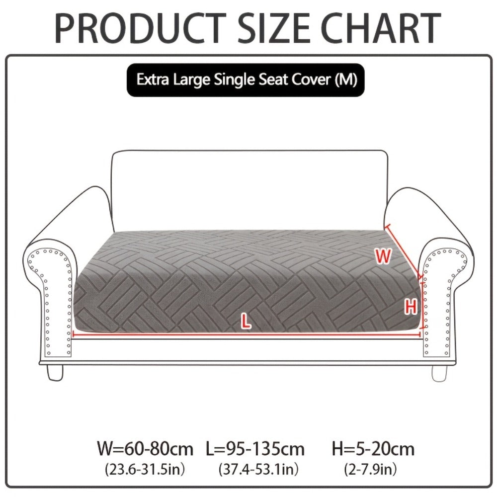 Sofa Cover Stretch Slipcover Universal Fit - Elastic Non-Slip Couch Cover Pet Friendly Machine Washable | Sofa Seat Cover Armrest Back Chaise Protector for Living Room Deep Gray Home Decor Furniture Cover