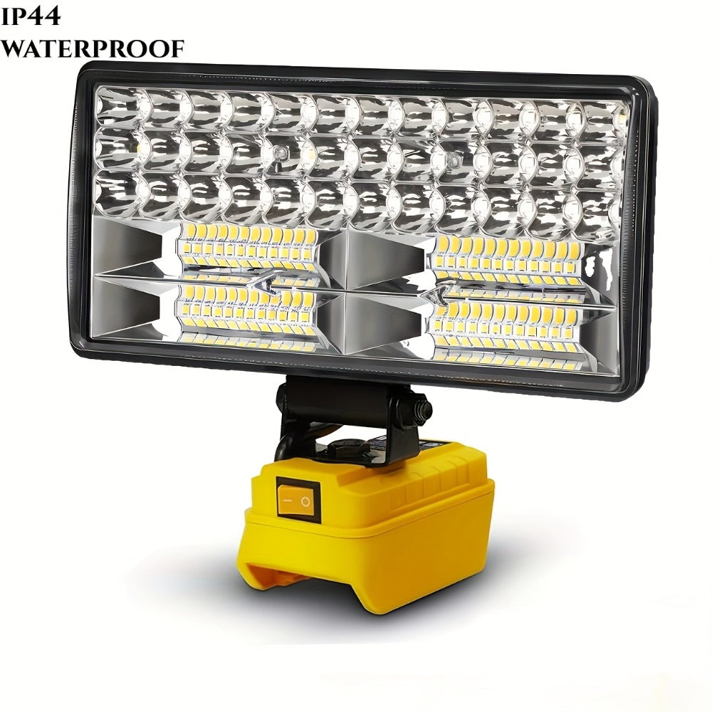 Cordless LED Work Light for DeWalt 20V Battery ¨C 30W/90W 1800/5400 Lumen LED Floodlight | Battery Powered Work Light for Automotive Repair, Construction Site & Emergency Lighting | Battery Not Included