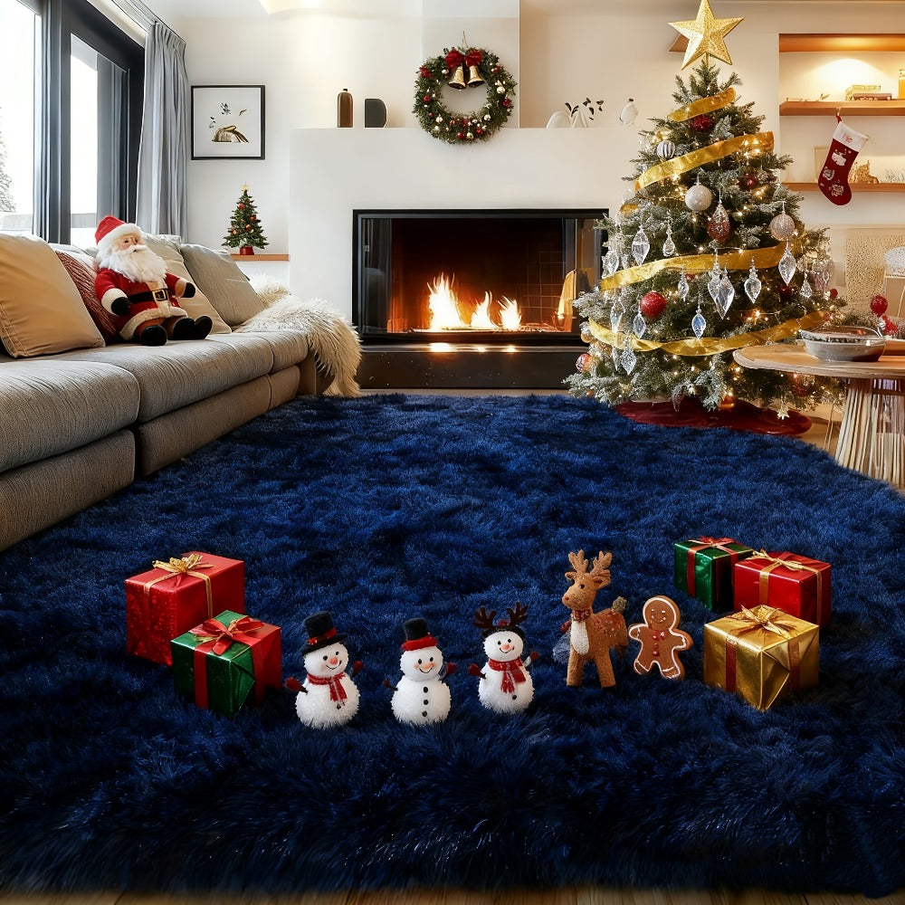 Fluffy Shag Area Rug 8x10 Feet ¨C Ultra Soft Plush Non-Slip Large Living Room Rug, Fuzzy Bedroom Carpet for Teen Dorm, Study Room & Home Decor ¨C Multiple Colors
