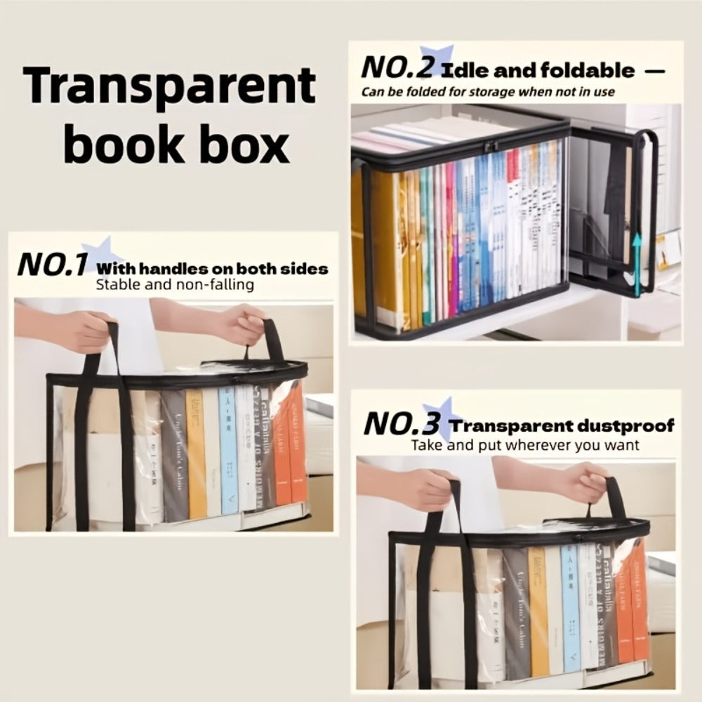 Clear Plastic Storage Box with Snap-Fit Lid, Stackable Organizer Bins 3 or 4 Pack, Large Capacity Heavy Duty Containers for Clothes Books Bedding Snacks, Home Office Travel Space-Saving Storage