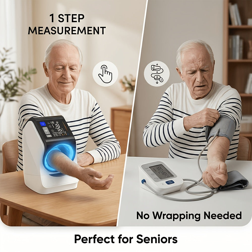 Blood Pressure Monitor Upper Arm - Automatic Digital BP Machine, Large Display, 2-4 User Memory 199 Readings, 8.7-17¡± Cuff, Home Blood Pressure Meter with Irregular Heartbeat Detection, 3 Models