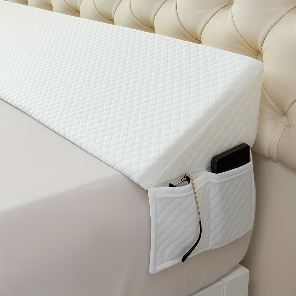 Bed Wedge Pillow Headboard Gap Filler Mattress Wedge Fills 0-7 Inch Gap Between Headboard and Mattress Backrest Pillow Twin Full Queen King