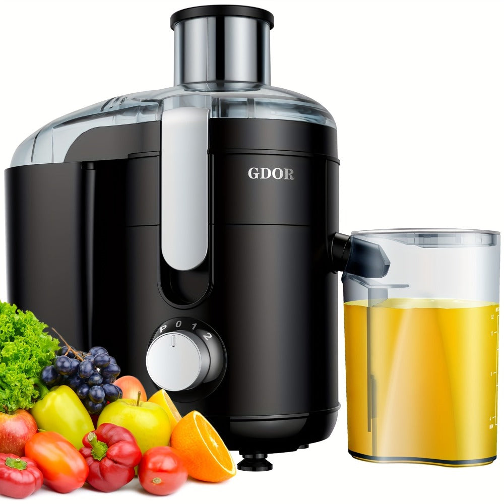 Centrifugal Juicer Machine Dual Speed 2.5 Inch Wide Feed Chute Anti-Drip BPA-Free Electric Juice Extractor for Fruits Vegetables Apples Carrots Citrus Easy Clean