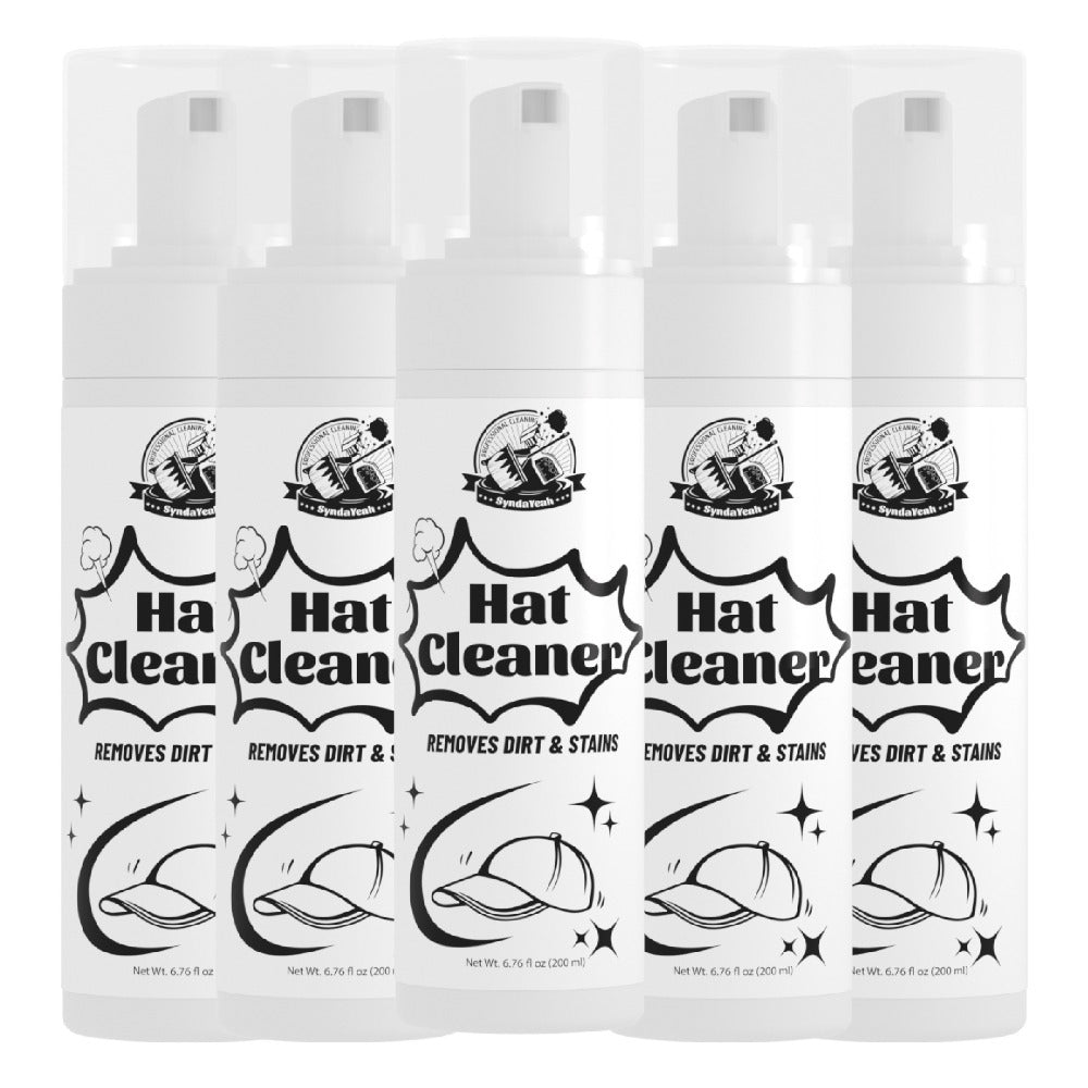 Hat Cleaner Foam Spray ¨C Professional Stain Remover for Wool, Felt & Fur Hats, Removes Dirt, Sweat & Fingerprints, 6.76 Fl Oz (200ml), All-Season Hat Care, Great Gift for Hat Lovers (1/2/3/5 Pack)