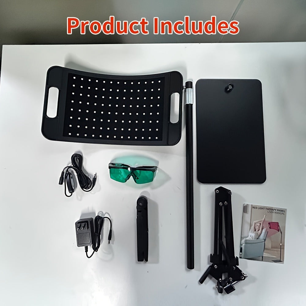 Red Light Therapy Lamp 660nm & 850nm Near Infrared Light Therapy Device with Stand LED Panel for Face Body Skin Rejuvenation Pain Relief Muscle Recovery