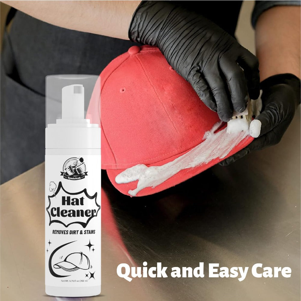 Hat Cleaner Foam Spray ¨C Professional Stain Remover for Wool, Felt & Fur Hats, Removes Dirt, Sweat & Fingerprints, 6.76 Fl Oz (200ml), All-Season Hat Care, Great Gift for Hat Lovers (1/2/3/5 Pack)