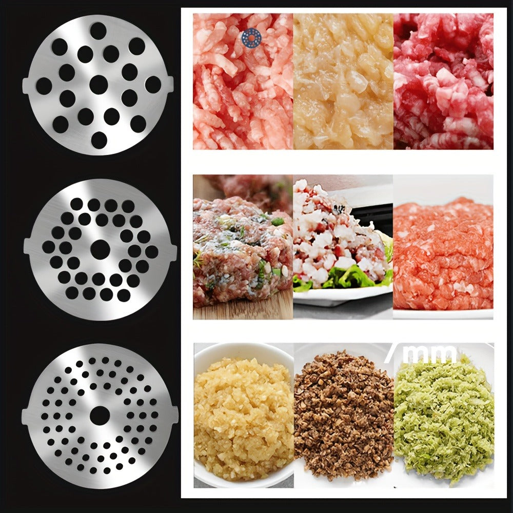 Metal Meat Grinder Attachment for KitchenAid Stand Mixers with 4 Grinding Plates 4 Blades 2 Sausage Stuffer Tubes Holder and Cleaning Brush Food Grinder for All KitchenAid Mixers