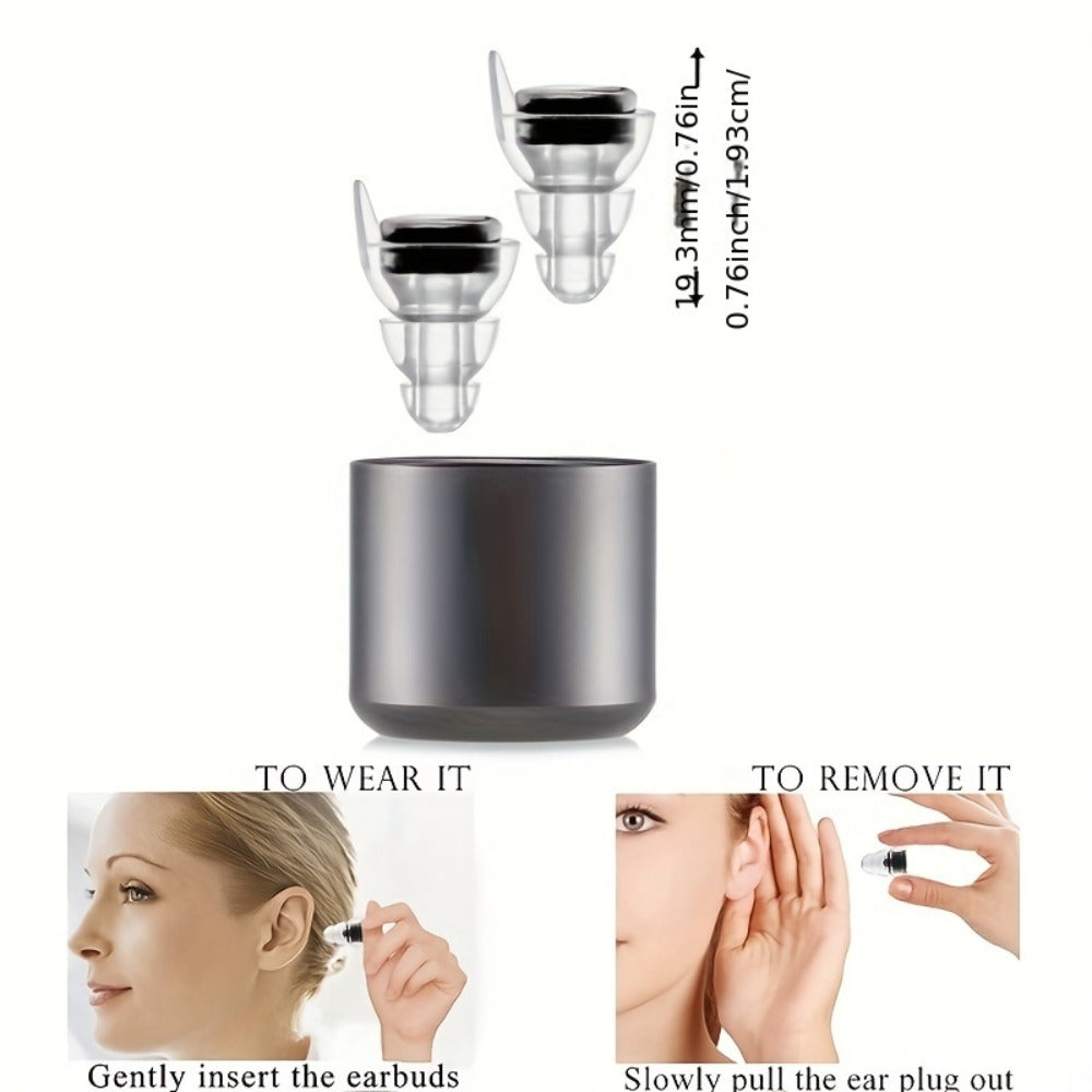 High Fidelity Concert Earplugs for Musicians - 24dB Noise Reduction, Reusable Silicone Ear Protection Plugs with Advanced Filter Technology for Concerts, Festivals, Work & Industrial Use, Black