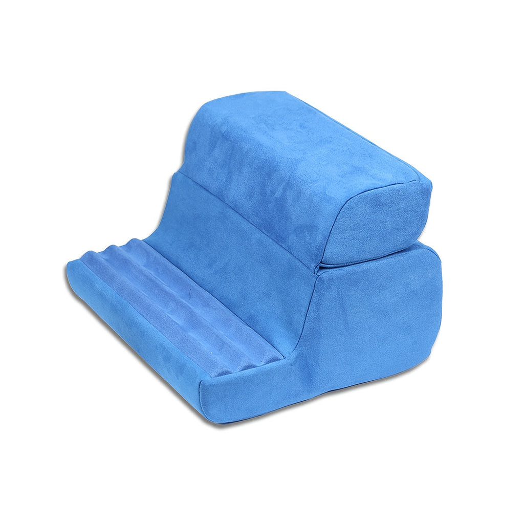 Tablet Pillow Stand Lap Bed Holder ¨C Hands-Free Viewing, Foldable, Washable Cover, Fits iPad iPhone E-Reader