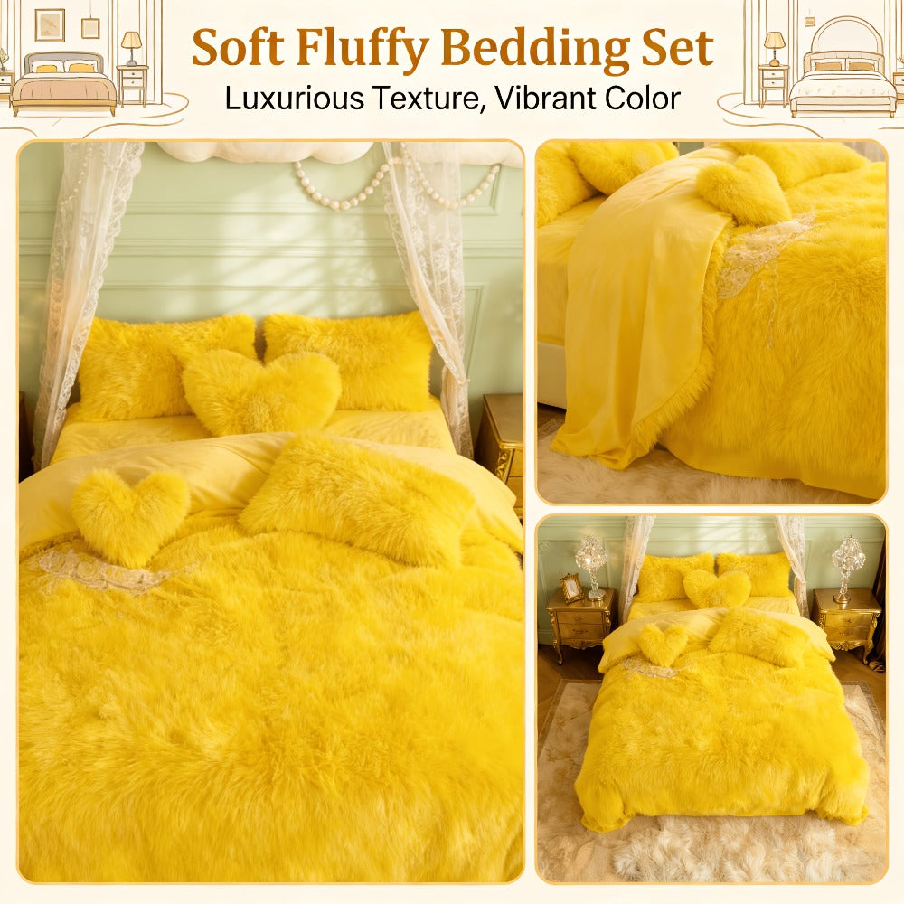 Velvet Duvet Cover Set Fluffy Plush Bedding Minimalist Solid Color, Carved Velvet Quilt Cover with Pillow Shams, Soft Cozy Bedroom Essentials Twin Full Queen King, Black Beige Grey Pink Purple Blue Red Yellow
