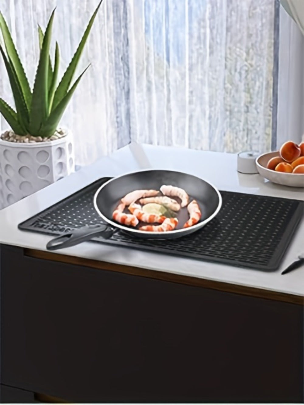Silicone Stove Top Cover Mat 28¡±x20¡± - Heat Resistant Electric Stove Protector for Ceramic Glass Cooktop, Non-Slip Scratch Guard, Dishwasher Safe, Extra Large RV Range Cover, Multipurpose Kitchen Mat