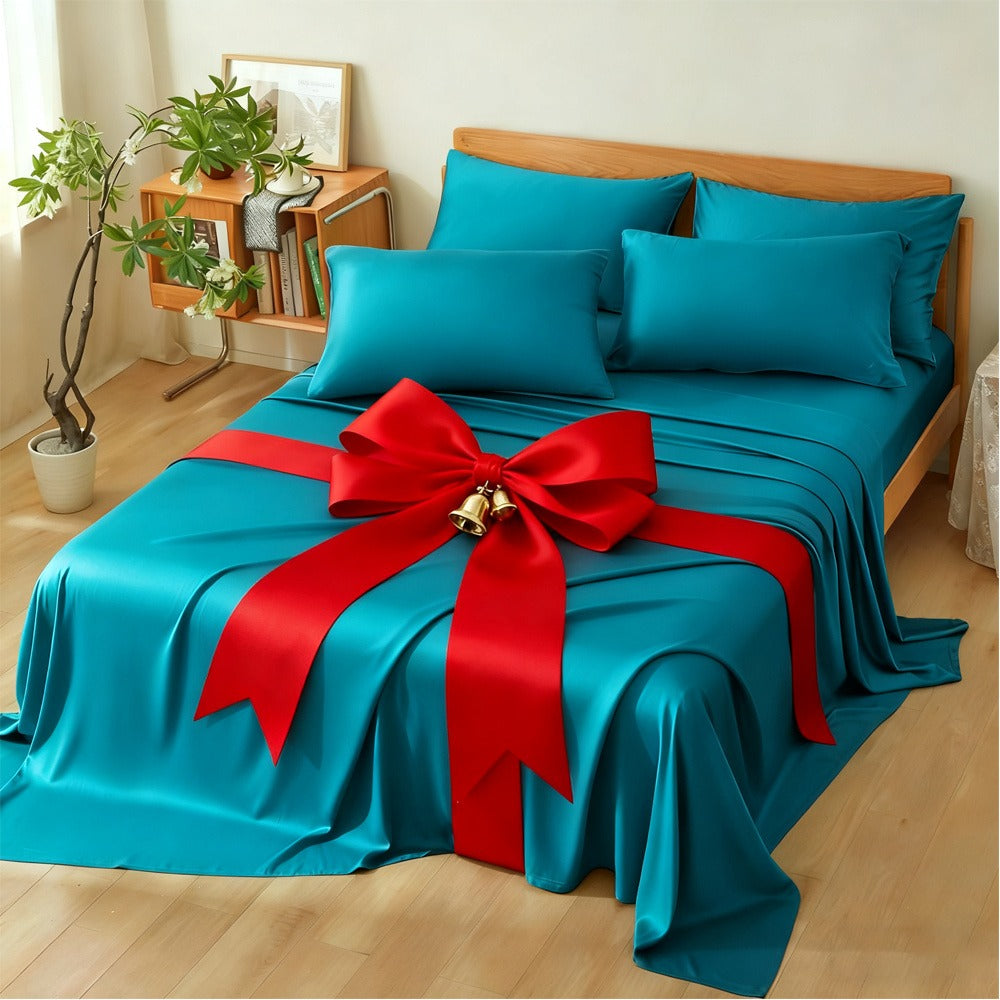 Bamboo Bed Sheet Set Ultra Soft Cooling - 100% Viscose Bamboo Sheets Twin Full Queen King, Breathable Luxury Bedding for Hot Sleepers, Deep Pocket 16 Inch, Hotel Quality, 11 Colors