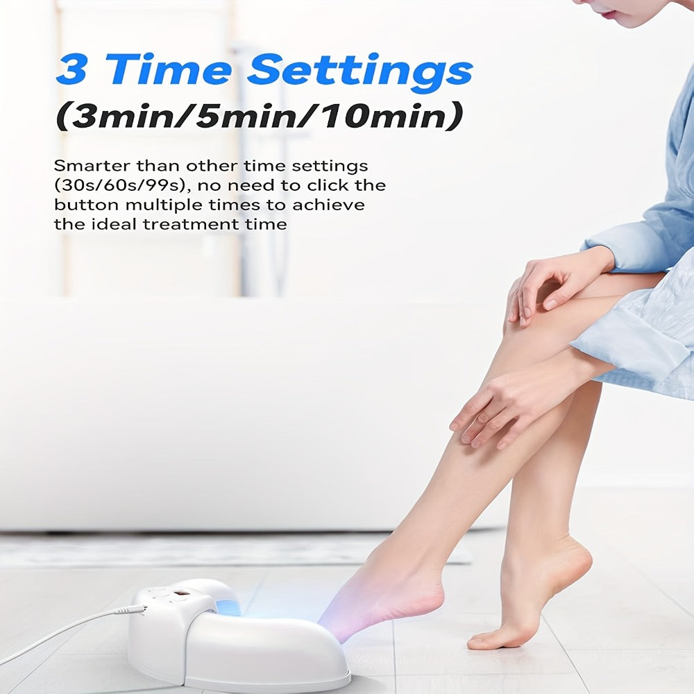 Nail Fungus Laser Treatment Device FDA Cleared - Blue Light 470nm & Infrared 910nm, 3/5/10 Min Timer, Toenail Fingernail Onychomycosis Cleaner Therapy Tool