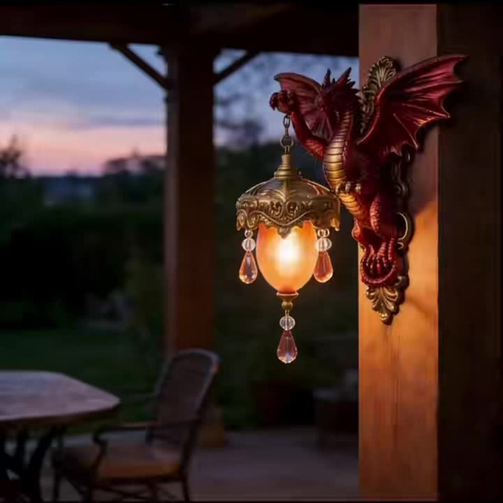 Dragon Wall Light LED Night Light - Flame Red Dragon Claw Lava Glow Warm Orange Red Gradient Fantasy Atmosphere Lamp for Bedroom Hotel Restaurant Holiday Gift
