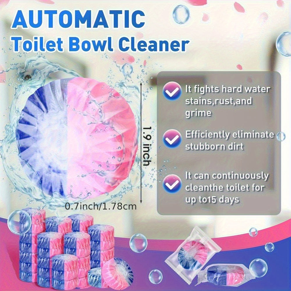 Automatic Toilet Bowl Cleaner Tablets 20/36/60 Pack ¨C Powerful Lemongrass Scent Toilet Tank Cleaner Tabs