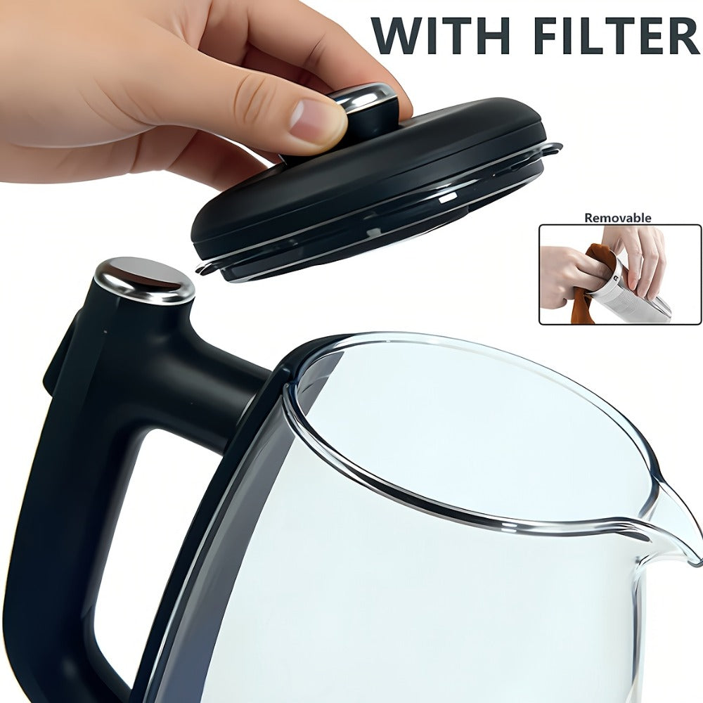 Electric Kettle 1.8L Stainless Steel ¨C Fast Boil with Auto Shut-Off, Boil-Dry Protection, Removable Filter & 360¡ã Swivel Base, BPA-Free Hot Water Kettle for Tea, Coffee & Baby Formula