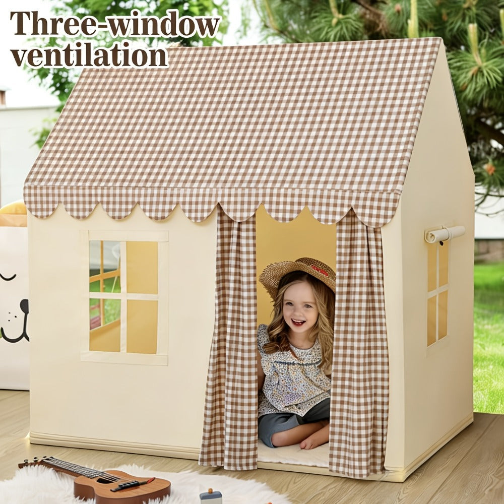 Kids Play Tent Princess Castle Indoor Outdoor Playhouse for Girls Boys Large Toddler Play Tent with Storage Bag Birthday Christmas Gift Toy