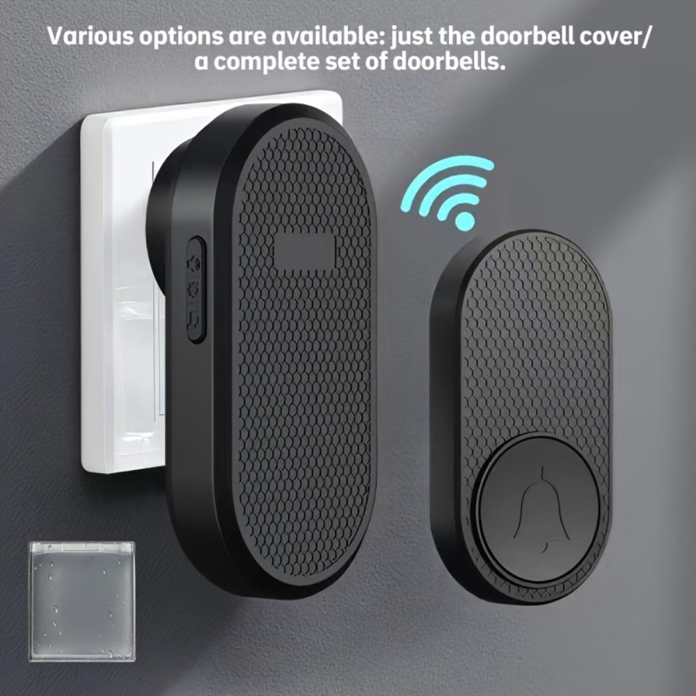 Wireless Doorbell Battery Powered ¨C 33 Melodies, 4 Volume Levels, 1000-Foot Range, Durable Plug-In Receiver, Easy Install, for Home, Apartment, Office & Commercial Use (Enhanced Edition)