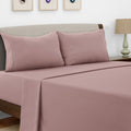 Microfiber Bed Sheet Set 4 Piece - Soft Breathable Deep Pocket 16 inch Fitted Sheet, Flat Sheet & Pillowcases, Wrinkle Fade Resistant Bedding for All Seasons Twin Twin XL Full Queen King Cal King, 24 Colors