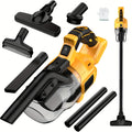 Cordless Handheld Vacuum Cleaner Compatible with DeWalt 20V Battery ¨C 500W Motor, 46 CFM, HEPA Filtration, Portable Car Vacuum for Hard Floor, Pet Hair, Car Interior Cleaning (Battery Not Included)