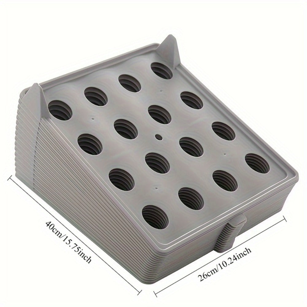 Foldable Stackable Clothes Folding Board Organizer for Shirts Pants Dresses ¨C Heavy-Duty Plastic, Space-Saving, Easy-Clean (15 or 30 pcs)